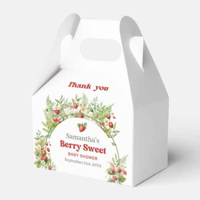 Berry Sweet Boho arch Pink Wild Strawberry Geschenkschachtel (Vorderseite)