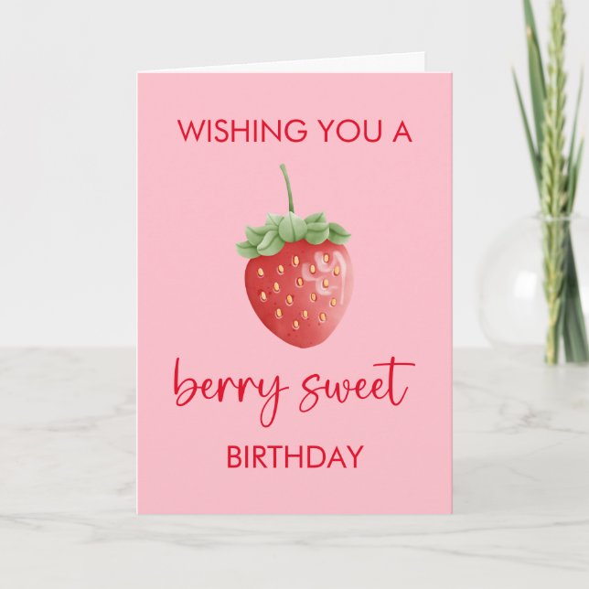 Berry Sweet Bonne carte d'anniversaire (Devant)