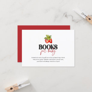 Berry Sweet Books for Baby Card Einladung