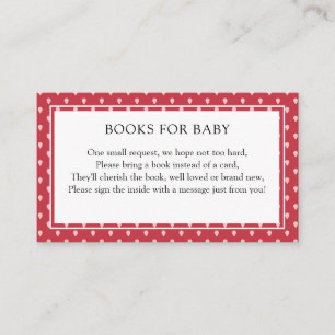 Berry Sweet Books für die Babyverpackungskarte Begleitkarte