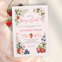 Berry Sweet Botanical Art Rosa Brautparty