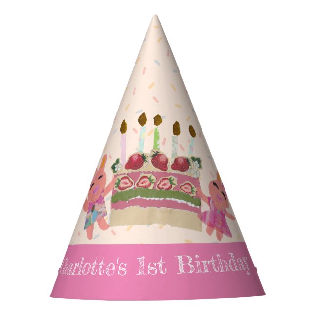 Berry Sweet Bunny Buddies_pink Partyhütchen (Vorderseite)