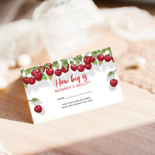 Berry Sweet Cherry Wie groß ist Mama's Bauch Begleitkarte
