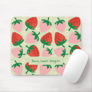 Berry Sweet Delights Olivgrün Mousepad