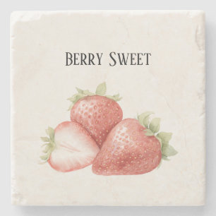 Berry Sweet Erdbeeren Steinuntersetzer