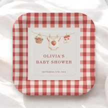 Berry Sweet Erdbeergingham-Baby-Shower-Party
