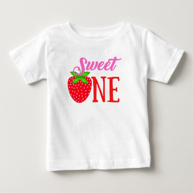 BERRY SWEET ERSTER GEBURTSTAG BABY T-SHIRT (Vorderseite)