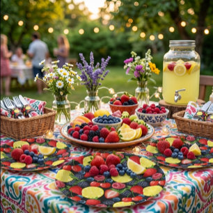 Berry Sweet Frucht-Muster Geburtstag Pappteller