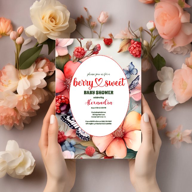 Berry Sweet Fruit Baby Dusche Einladung (Von Creator hochgeladen)