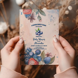 Berry Sweet Fruit Baby Dusche Einladung