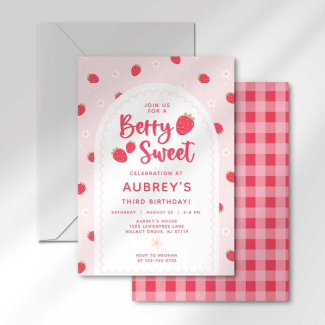 Berry Sweet Invitation d'anniversaire (Créateur téléchargé)