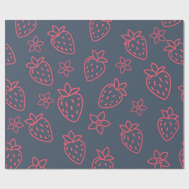 Berry Sweet Moments Wrapping Paper Geschenkpapier (Flach)