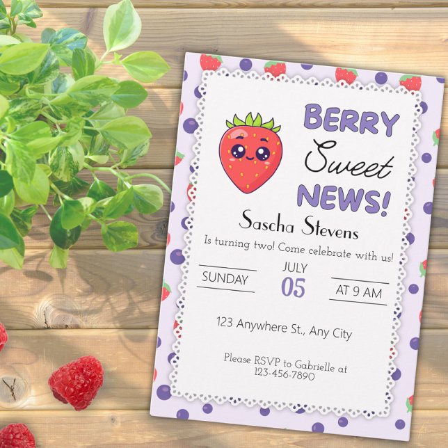 Berry Sweet News! Einladung zum Geburtstag (Von Creator hochgeladen)