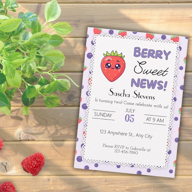 Berry Sweet News! Einladung zum Geburtstag (Von Creator hochgeladen)