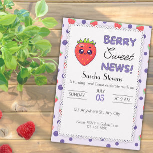 Berry Sweet News ! Invitation d'anniversaire