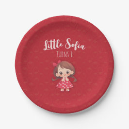 Berry Sweet Paper Plate for Little Girl Party Pappteller