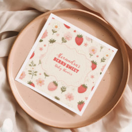 Berry Sweet Pink Coquette Baby Serviette