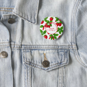 Berry Sweet Raspberry Kindergeburtstag Party - Button