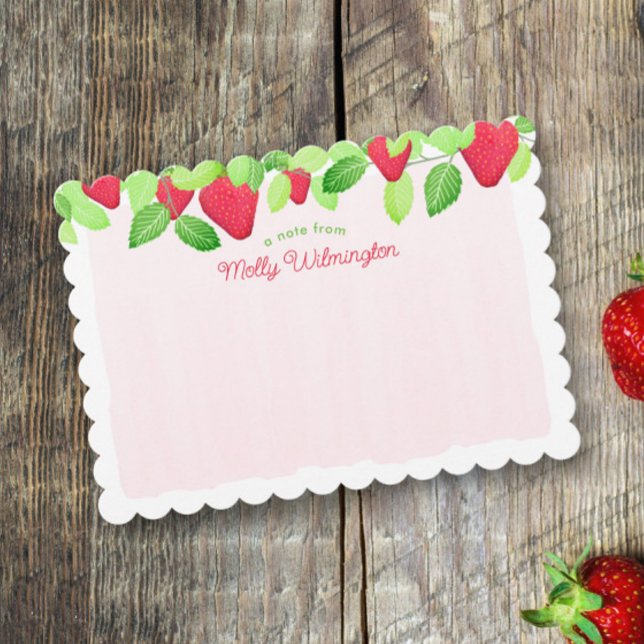 Berry Sweet Red Strawberry Baby Dusche Mitteilungs Einladung (Von Creator hochgeladen)