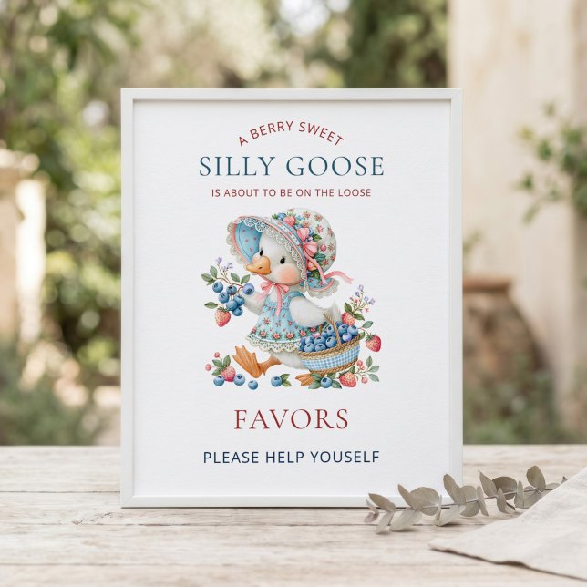 Berry Sweet Silly Goose Geschenkanhänger Schild Ba (Von Creator hochgeladen)