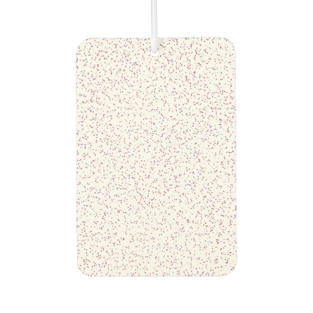 Berry Sweet Speckled Pink & Lila Dots Autolufterfrischer (Vorderseite)