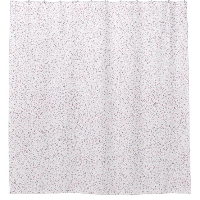 Berry Sweet Speckled Pink & Lila Dots Duschvorhang (Vorderseite)