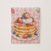 Berry Sweet Stack: Erdbeer- & Blaubeerpfannkuchen