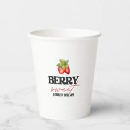 Berry Sweet Strawberries Babydusche Pappbecher