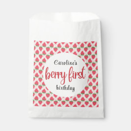 Berry Sweet Strawberry 1. Geburtstag Party Geschenktütchen