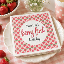 Berry Sweet Strawberry 1. Geburtstag Party