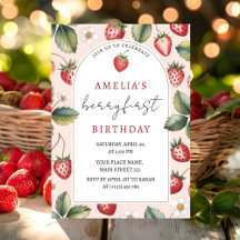 Berry Sweet Strawberry 1st Birthday Party