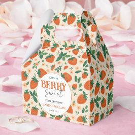 Berry Sweet Strawberry 1st Birthday Party Geschenkschachtel