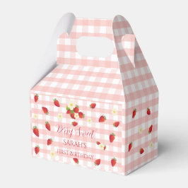 Berry Sweet Strawberry 1st Birthday Party Gift  Geschenkschachtel