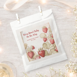 Berry Sweet Strawberry Baby Dusche Geschenktütchen