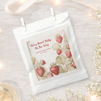 Berry Sweet Strawberry Baby Dusche Geschenktütchen