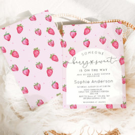 Berry Sweet Strawberry Baby Shower Einladung