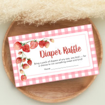 Berry Sweet Strawberry Baby Shower Windel-Raffle