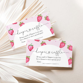Berry Sweet Strawberry Babydusche Windelwindeln Begleitkarte