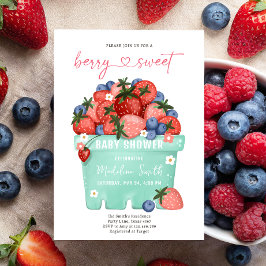 Berry Sweet Strawberry Bauern Market Baby Dusche Einladung