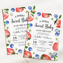 Berry Sweet Strawberry Blaubeer Mädchen Baby Showe