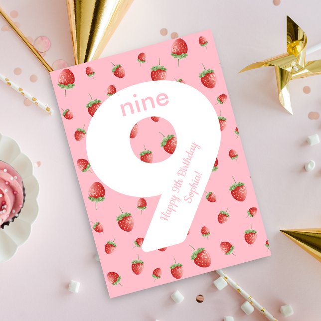 Berry Sweet Strawberry Bonne carte d'anniversaire (Créateur téléchargé)