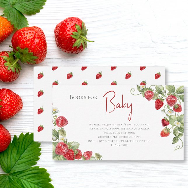 Berry Sweet Strawberry Books for Baby Showroom Begleitkarte (Von Creator hochgeladen)