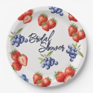 Berry Sweet Strawberry Brautparty Pappteller
