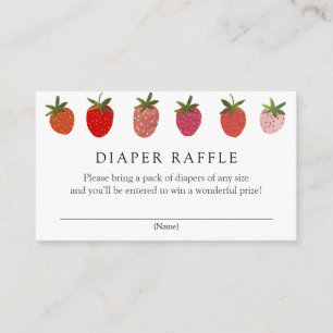 Berry Sweet Strawberry Diaper Carte d'insertion de