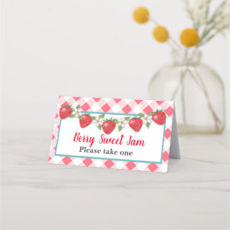 Berry Sweet Strawberry Food Zent Card Platzkarte