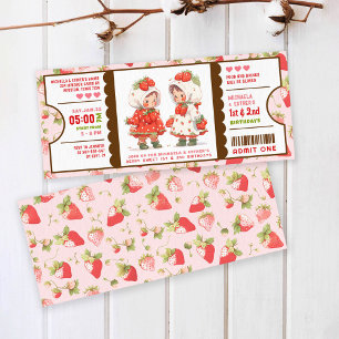 Berry Sweet Strawberry Geburtstagskarte Einladung