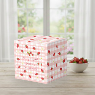 Berry Sweet Strawberry Geschenk zum 1. Geburtstag Geschenkschachtel