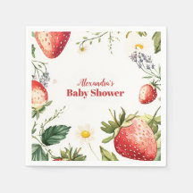 Berry Sweet Strawberry Girl Babydusche