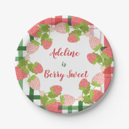 Berry Sweet Strawberry Wreath Pappteller