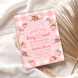 Berry Sweet Summer Strawberry Baby Einladung